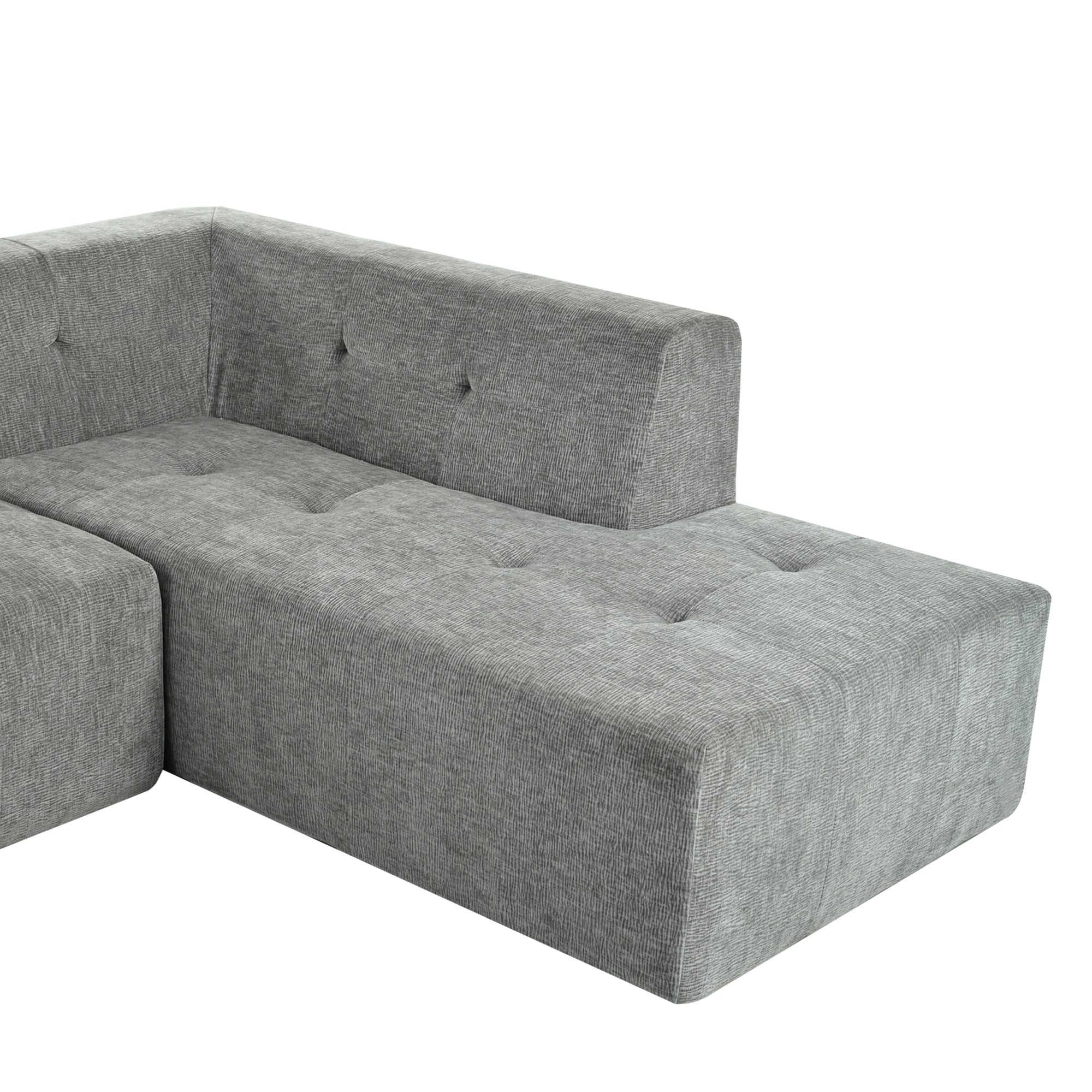 112.2*74" Modular Modular Combination Living Room Sofa Set, Modern Minimalist Sofa, Living Room Upholstered Sofa Bed, Be