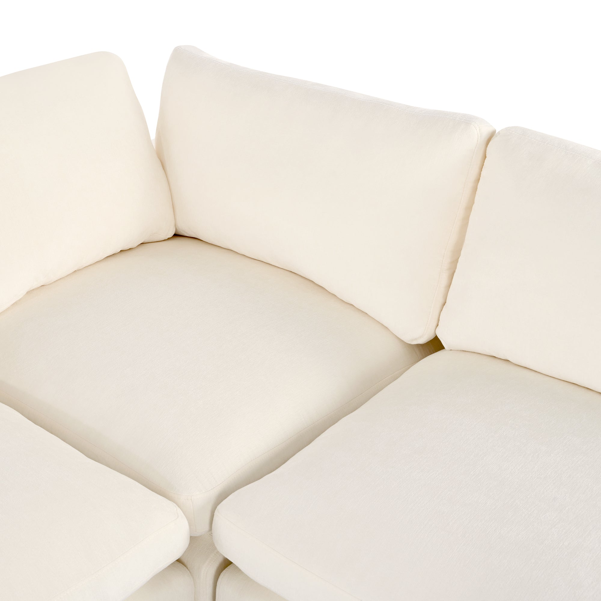 Upholstered Modular Sofa With  With Storage Space, USB Charge Ports,Wireless Charging and Built-In Bluetooth Speaker in