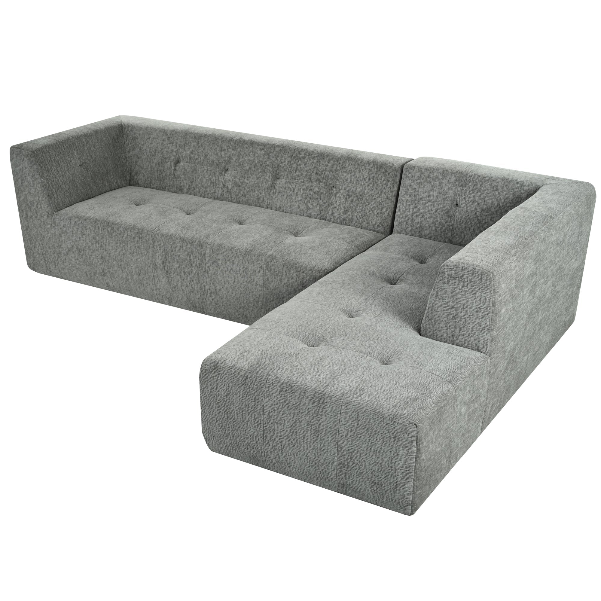 112.2*74" Modular Modular Combination Living Room Sofa Set, Modern Minimalist Sofa, Living Room Upholstered Sofa Bed, Be