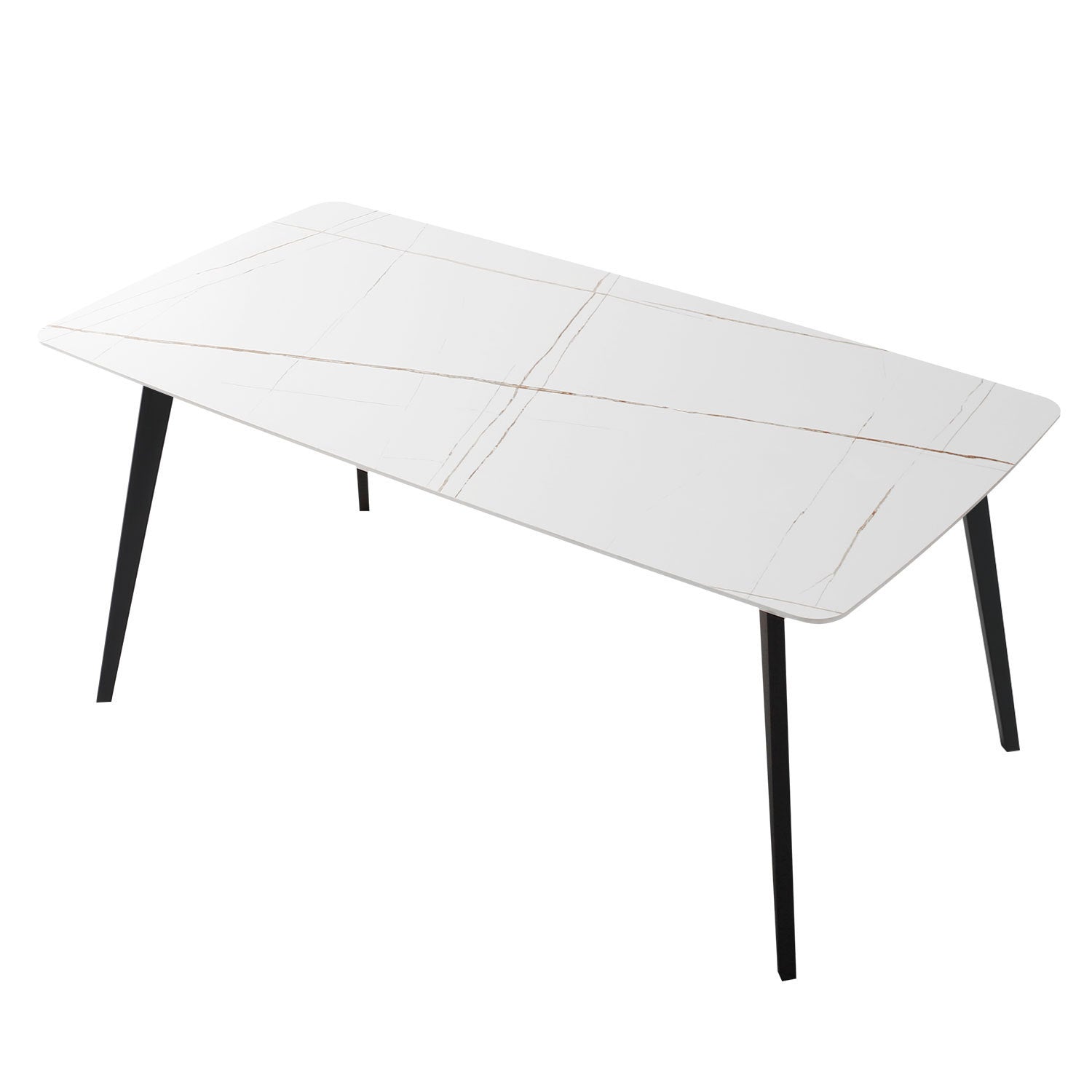 J3710 Porcelain Dining Table White 70"