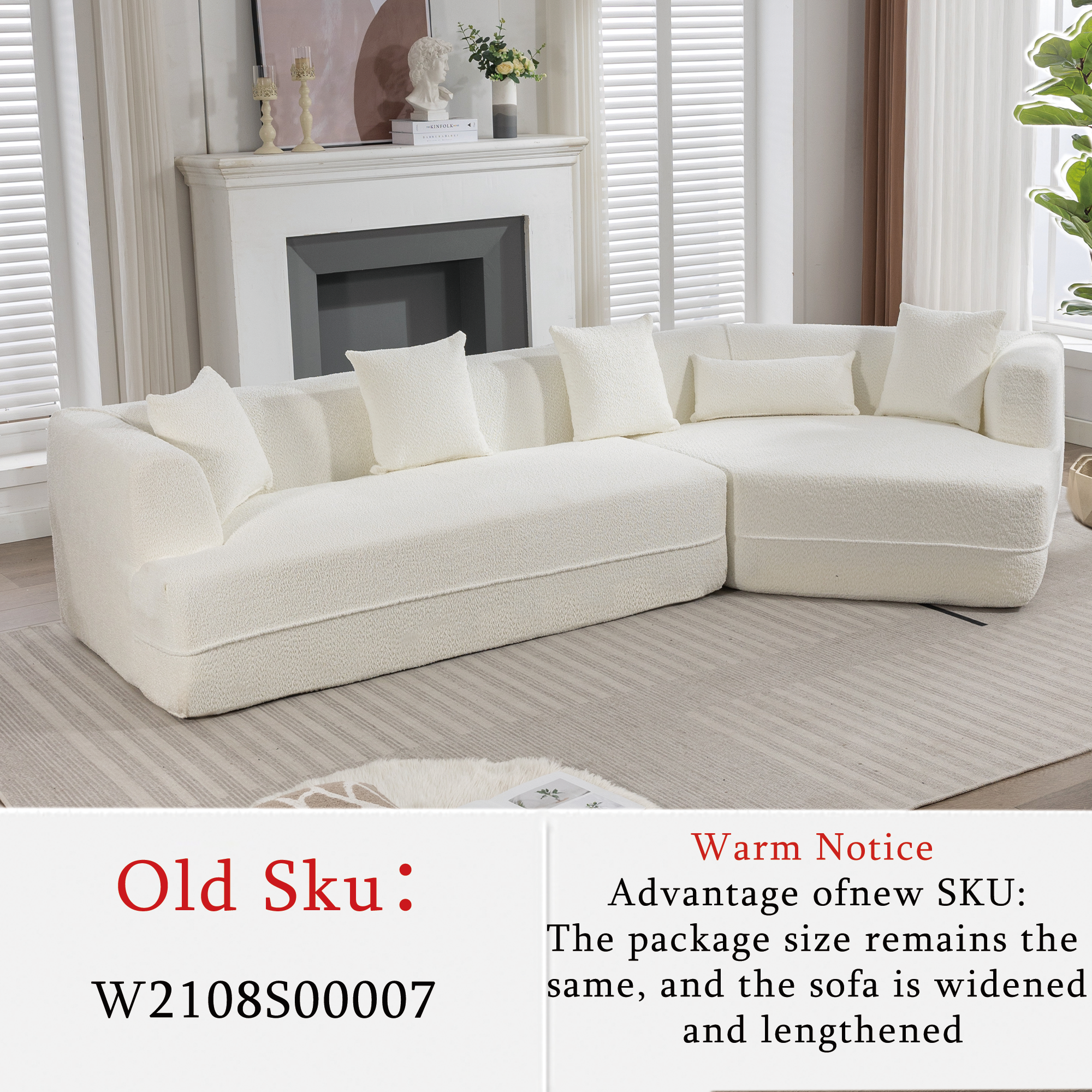 Modular Sofa , Modern Minimalist Style Sofa,  Upholstered ,  Free Combination, Round Fiber Fabric, Anti-Wrinkle Fabric,D