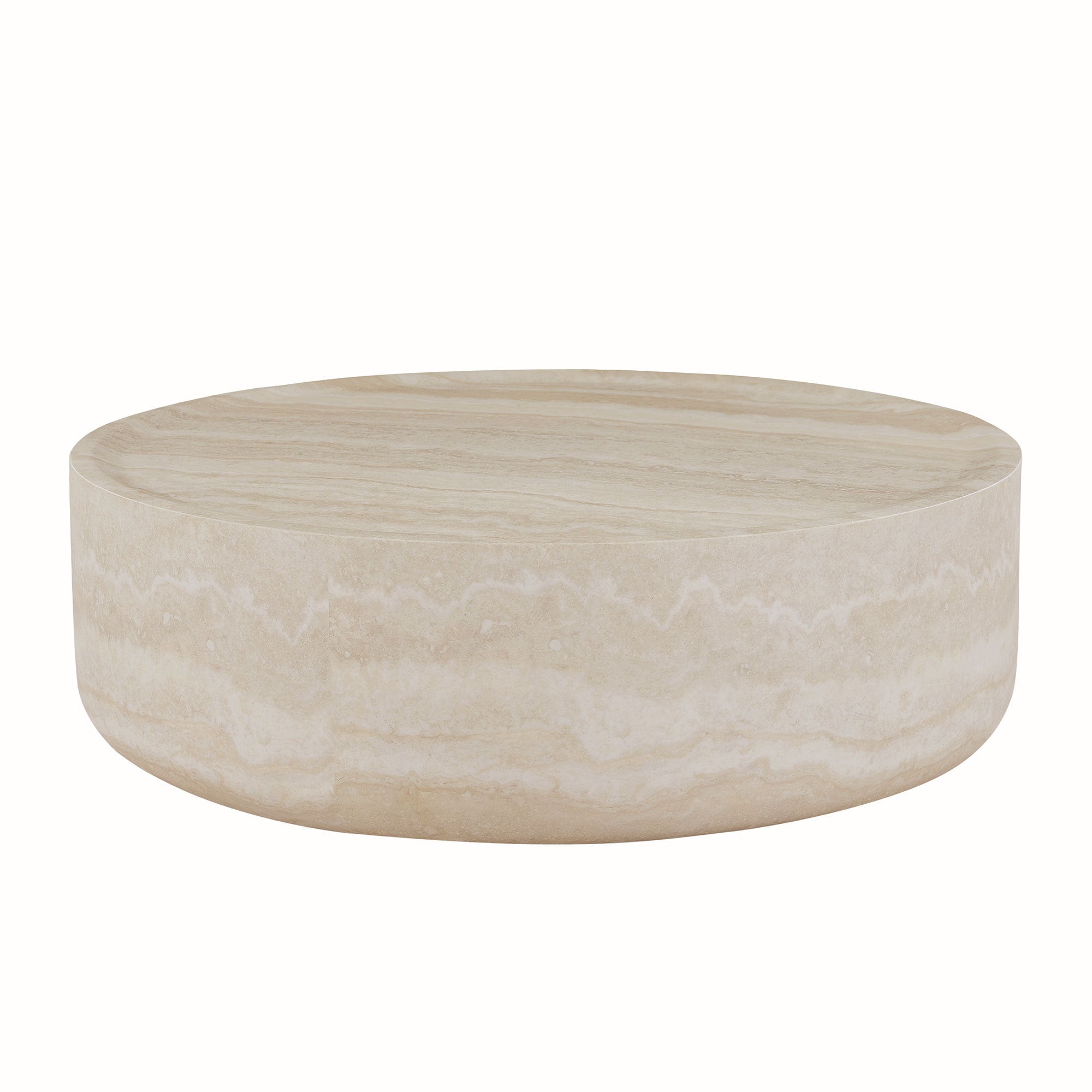 Faux MARS Pattern Coffee Tables for Living Room Round Tea Table