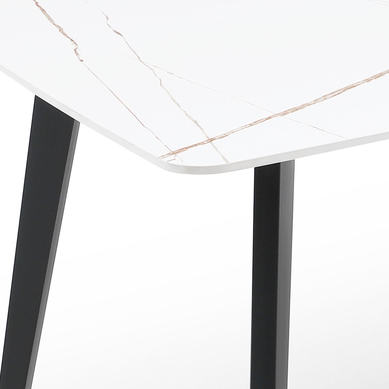 J3710 Porcelain Dining Table White 70"
