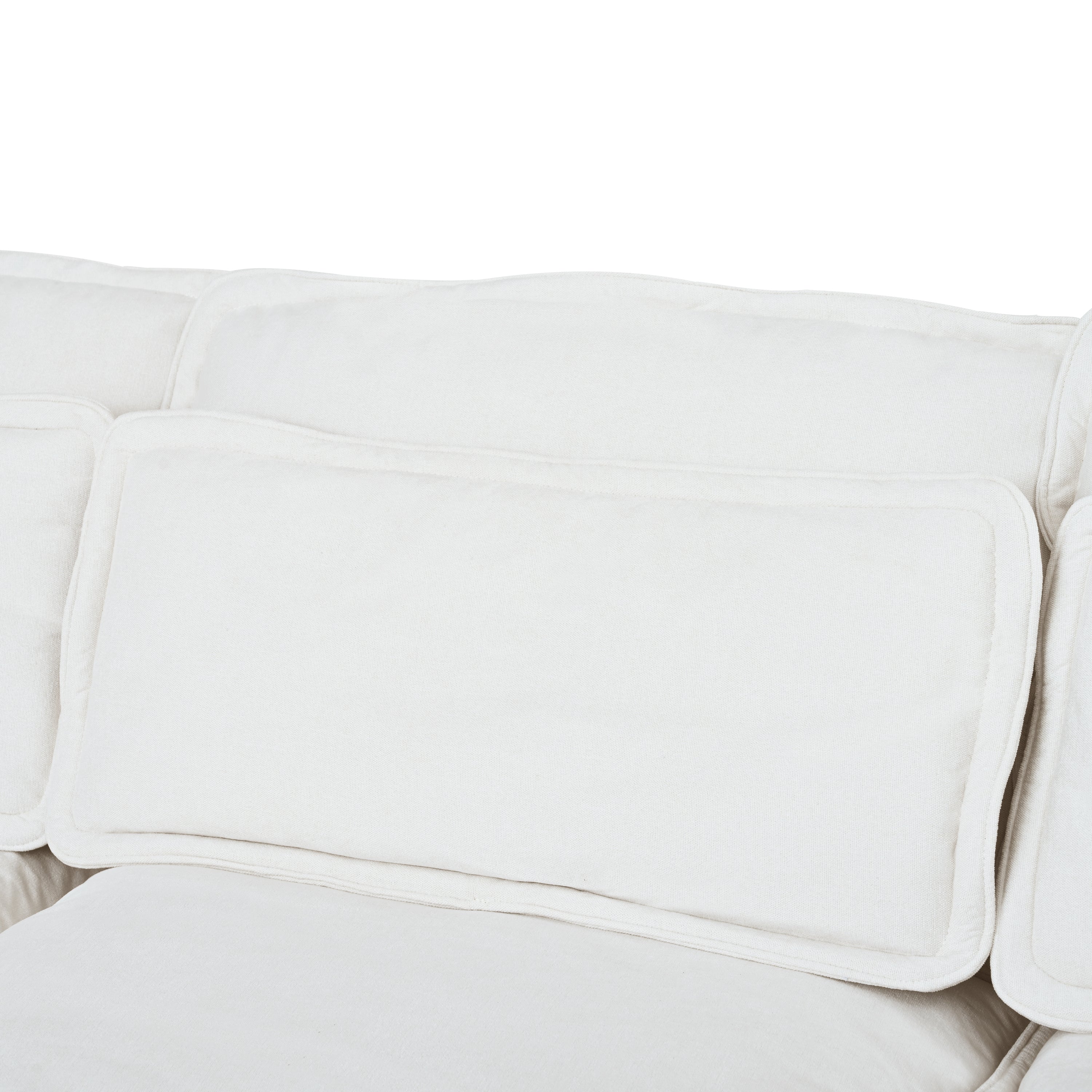 Double-Layer Cushion Modern Large U-Shaped Modular Sofa, Freely Combinable 6-Seater With Storage Function, Convertible T