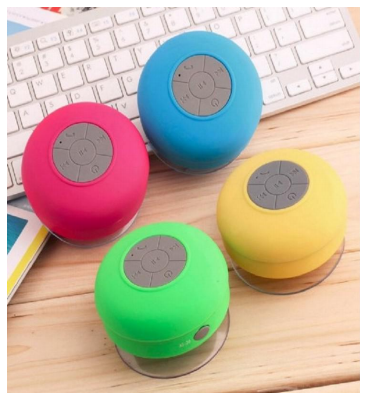 Bluetooth Shower Speaker - Red/Pink.