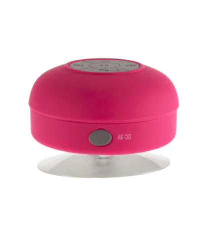 Bluetooth Shower Speaker - Red/Pink.