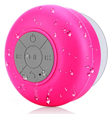 Bluetooth Shower Speaker - Red/Pink.
