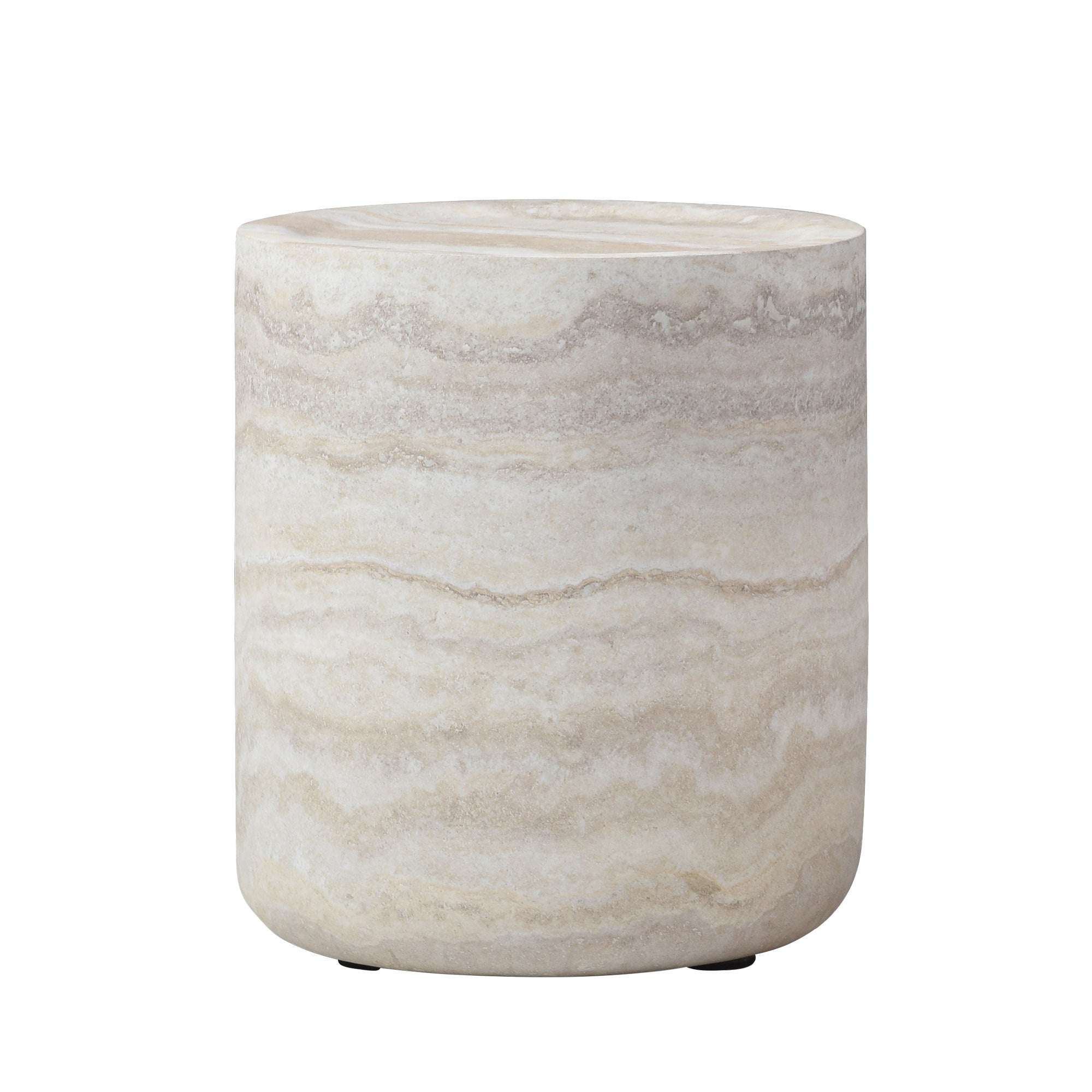 15.74 Inch Faux MARS Marble Pattern Coffee Tables for Living Room Round Tea Table for Living Room, No Need Assembly.