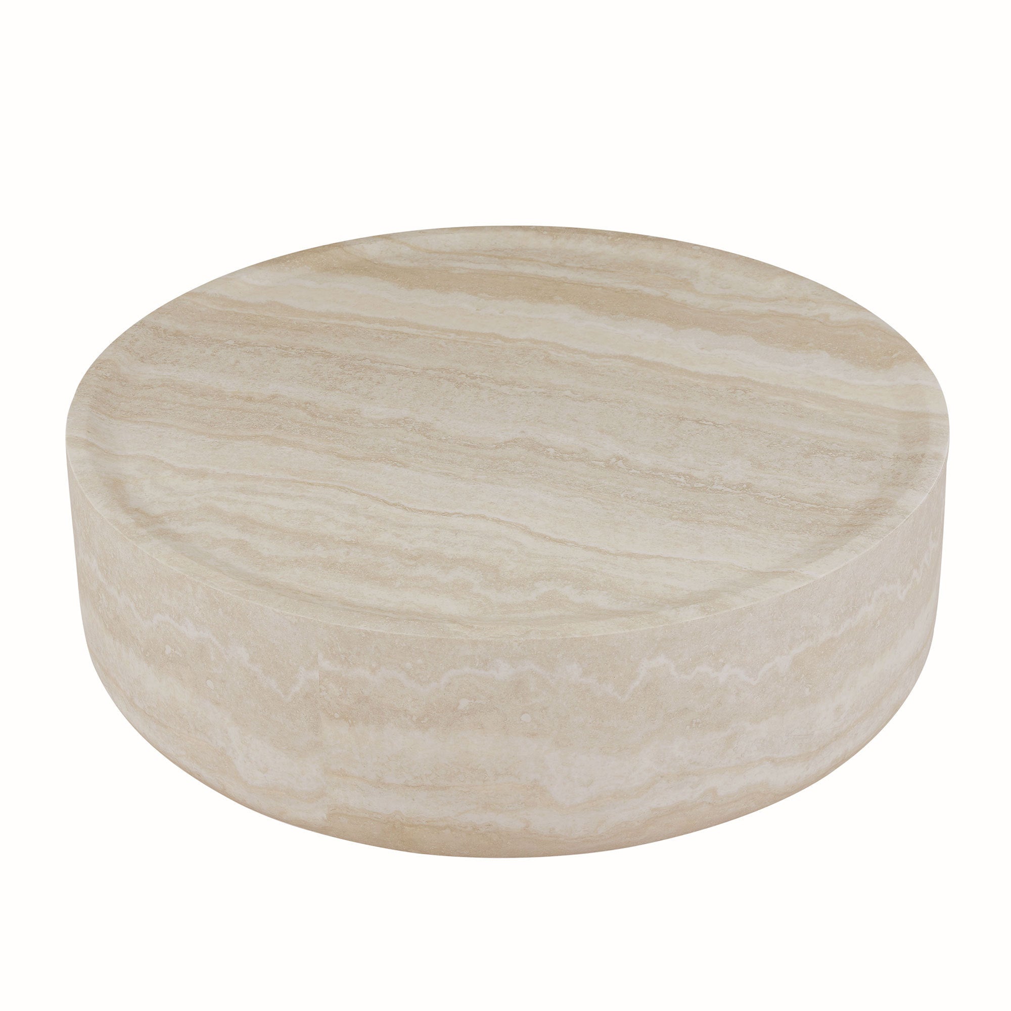Faux MARS Pattern Coffee Tables for Living Room Round Tea Table