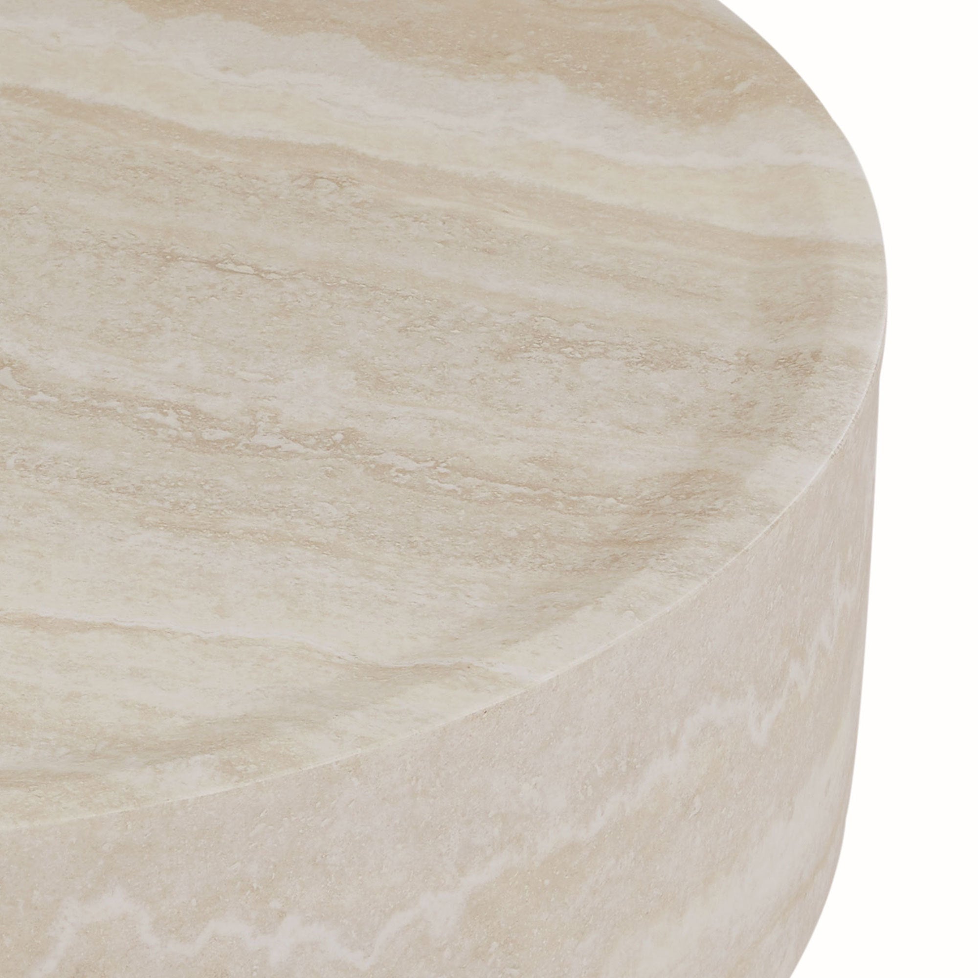 Faux MARS Pattern Coffee Tables for Living Room Round Tea Table