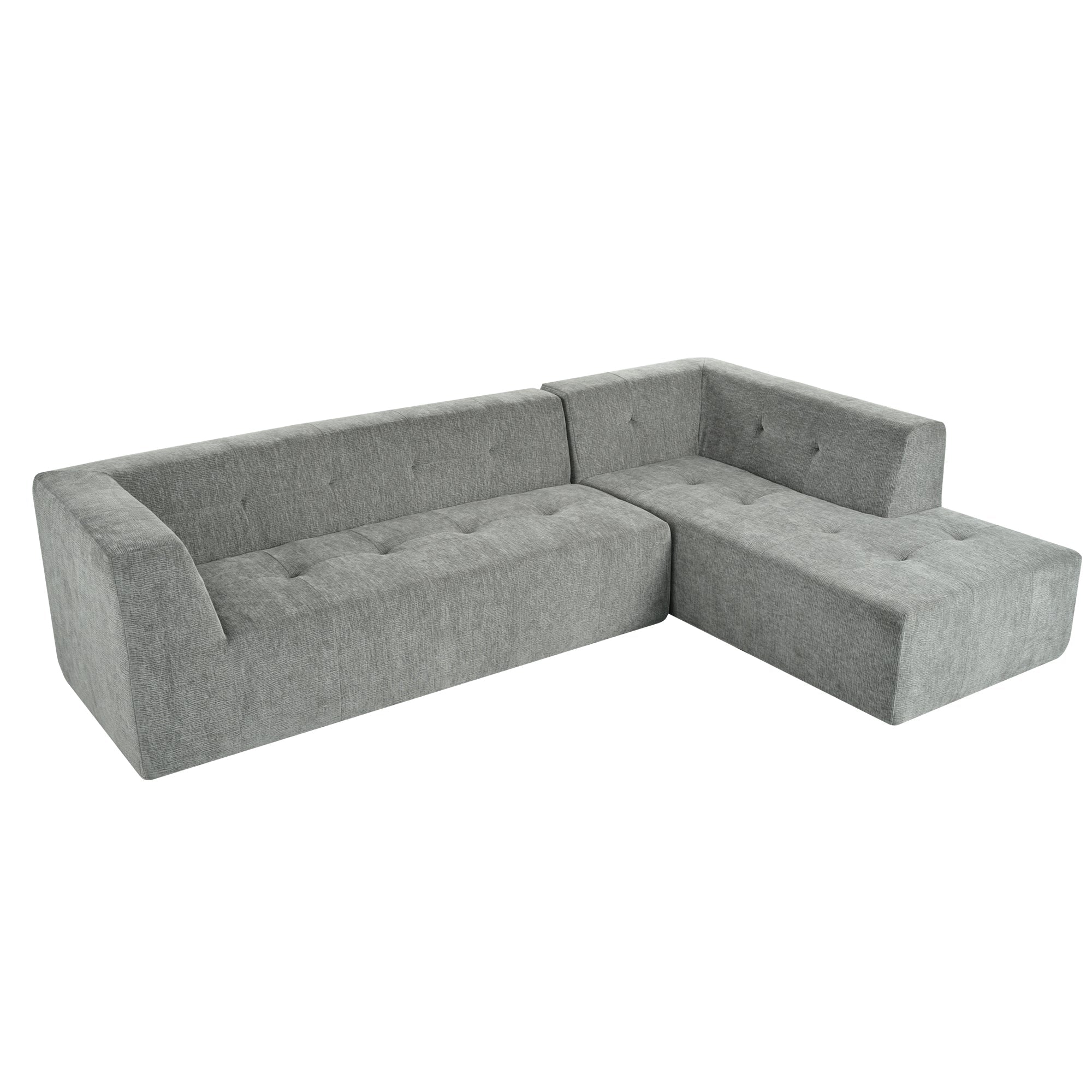 112.2*74" Modular Modular Combination Living Room Sofa Set, Modern Minimalist Sofa, Living Room Upholstered Sofa Bed, Be