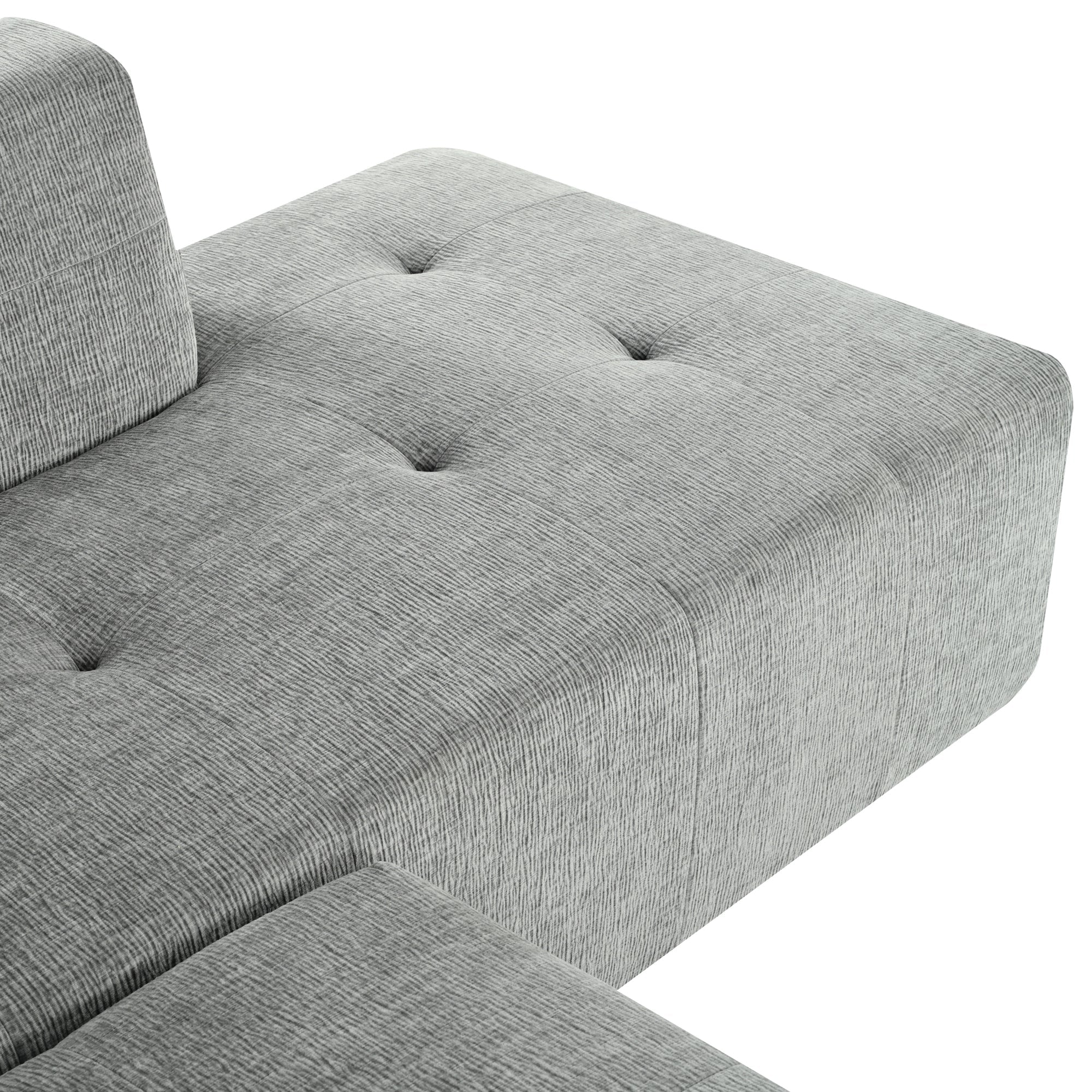 112.2*74" Modular Modular Combination Living Room Sofa Set, Modern Minimalist Sofa, Living Room Upholstered Sofa Bed, Be