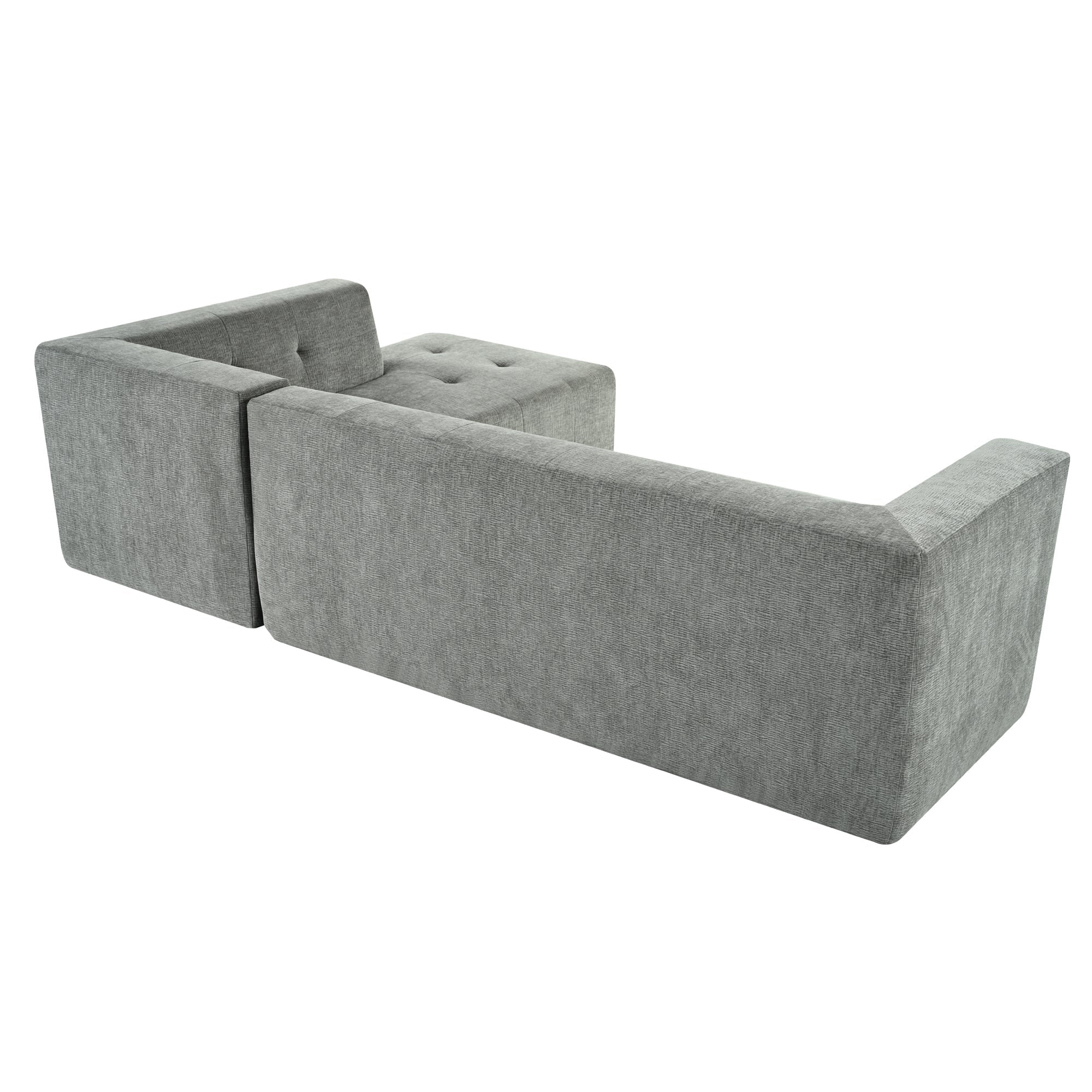 112.2*74" Modular Modular Combination Living Room Sofa Set, Modern Minimalist Sofa, Living Room Upholstered Sofa Bed, Be