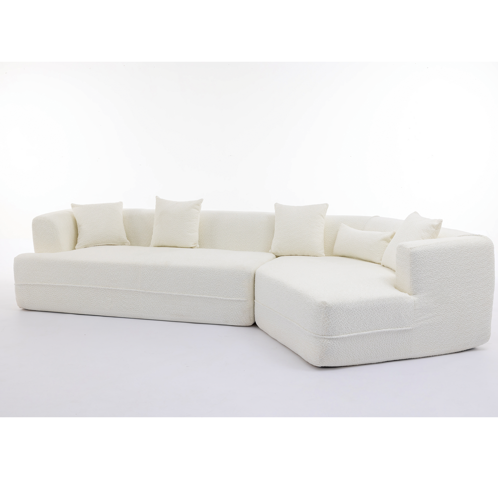 Modular Sofa , Modern Minimalist Style Sofa,  Upholstered ,  Free Combination, Round Fiber Fabric, Anti-Wrinkle Fabric,D