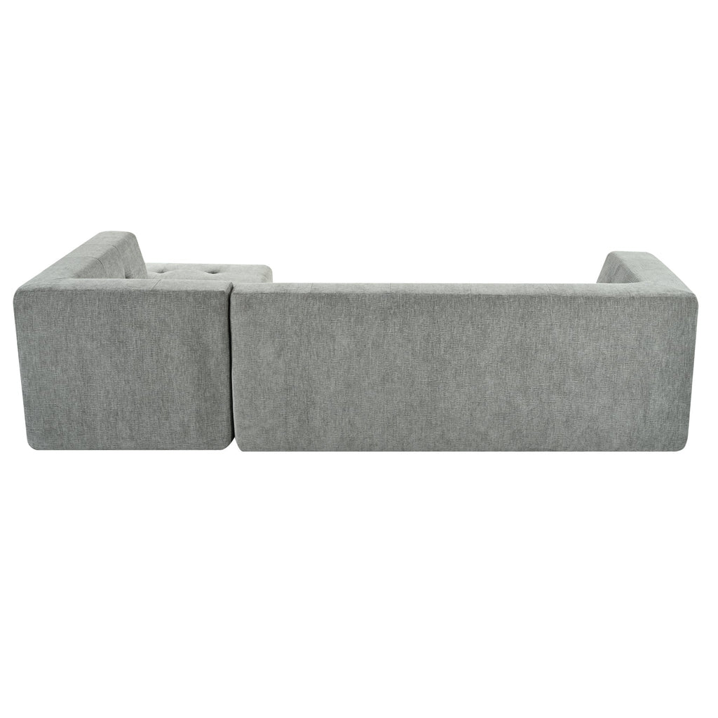 112.2*74" Modular Modular Combination Living Room Sofa Set, Modern Minimalist Sofa, Living Room Upholstered Sofa Bed, Be