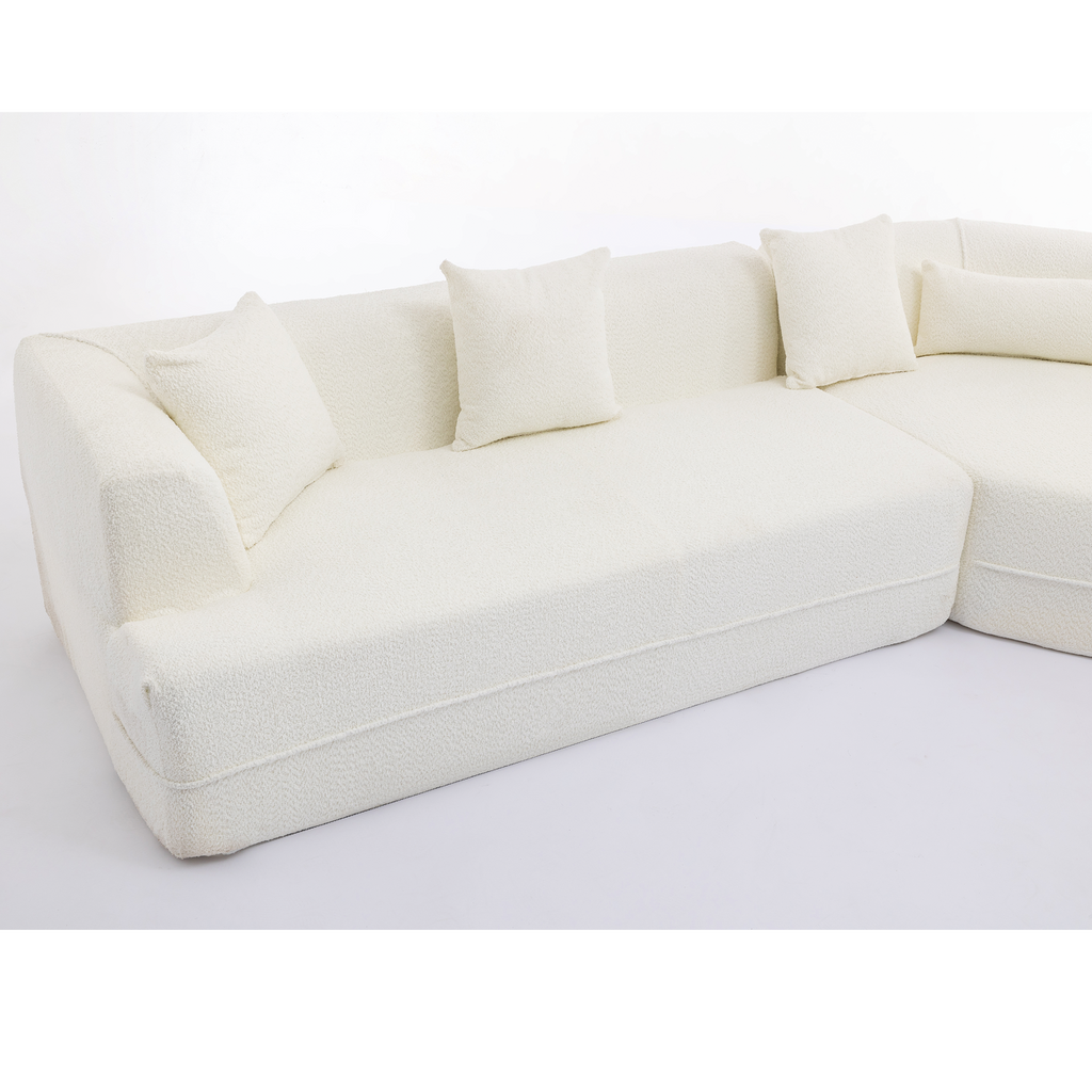 Modular Sofa , Modern Minimalist Style Sofa,  Upholstered ,  Free Combination, Round Fiber Fabric, Anti-Wrinkle Fabric,D