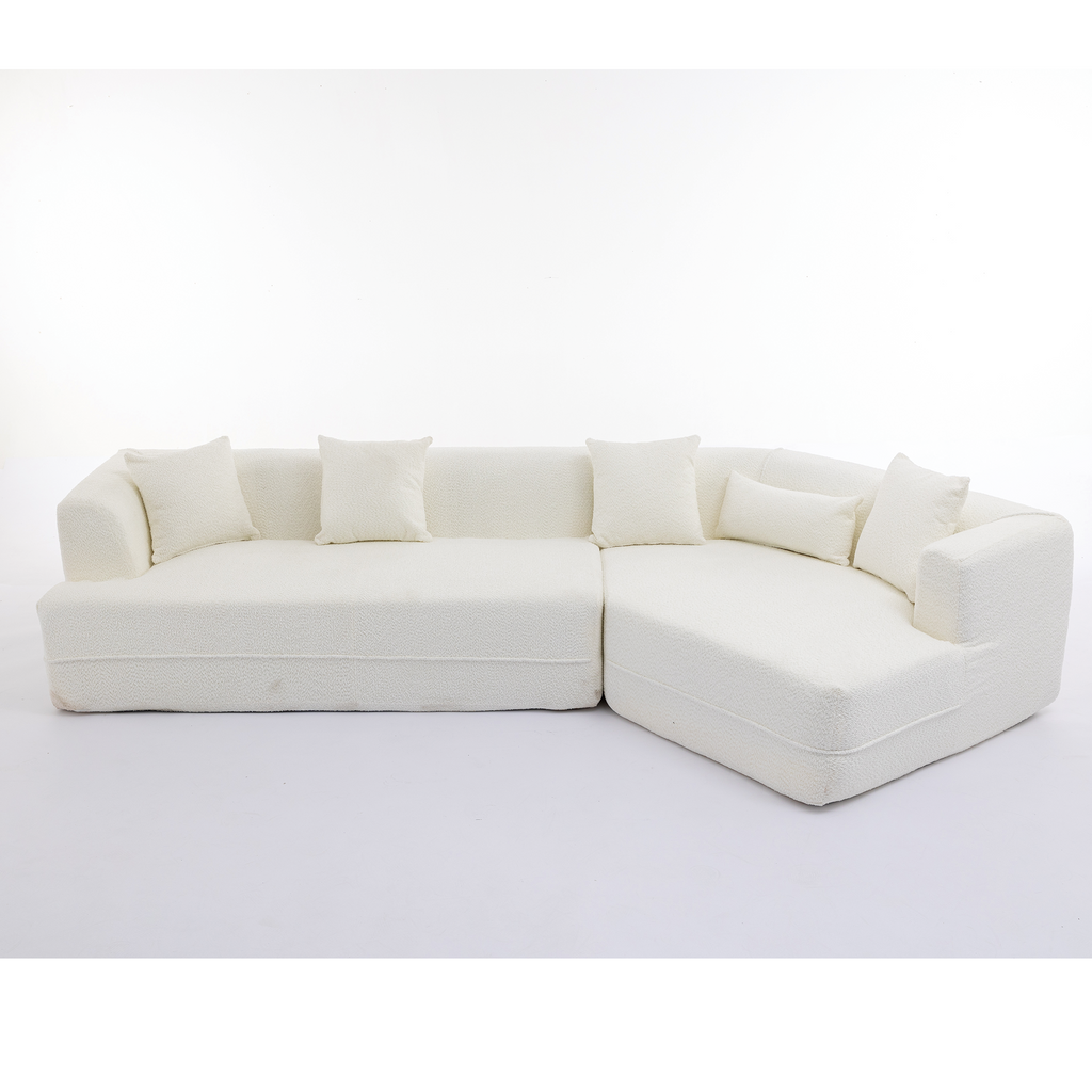 Modular Sofa , Modern Minimalist Style Sofa,  Upholstered ,  Free Combination, Round Fiber Fabric, Anti-Wrinkle Fabric,D