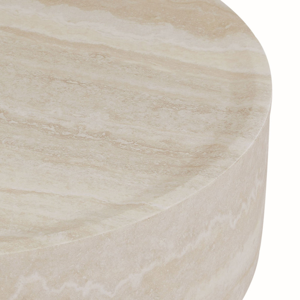 Faux MARS Pattern Coffee Tables for Living Room Round Tea Table