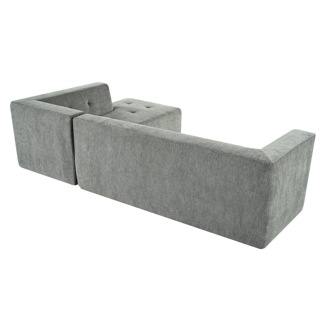 112.2*74" Modular Modular Combination Living Room Sofa Set, Modern Minimalist Sofa, Living Room Upholstered Sofa Bed, Be