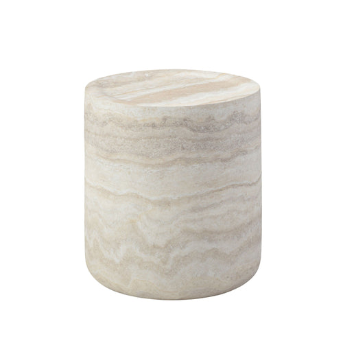 15.74 Inch Faux MARS Marble Pattern Coffee Tables for Living Room Round Tea Table for Living Room, No Need Assembly.
